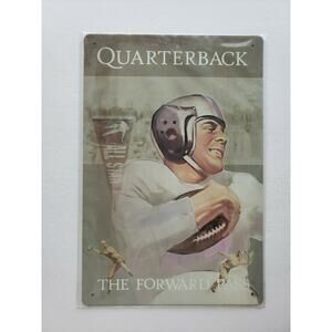 Quarterback Ohio Wholesale Inc.12 x 8 Rustic Retro Metal Signs 31631